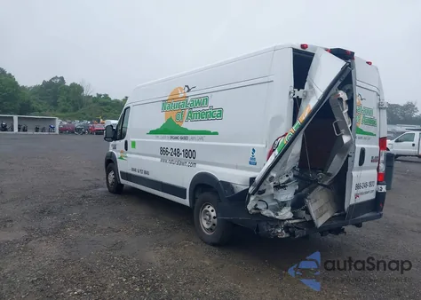 2021 Ram Promaster 3500 Cargo Van High Roof 159 Wb Ext из США, поврежденный, VIN X3C6MRVJG5ME55230